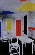 Piet Mondrian interior oil painting artist